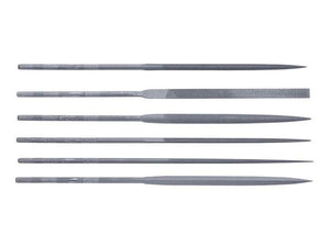 Glardon-Vallorbe Cut 2 (Medium) Needle File Set of 6 - 160mm long