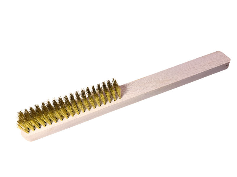 Brass Brush with Wooden Handle