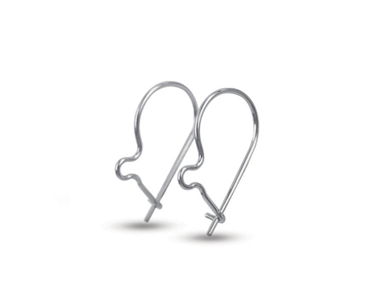 Closed Kidney Ear Hooks | Jewellery Findings