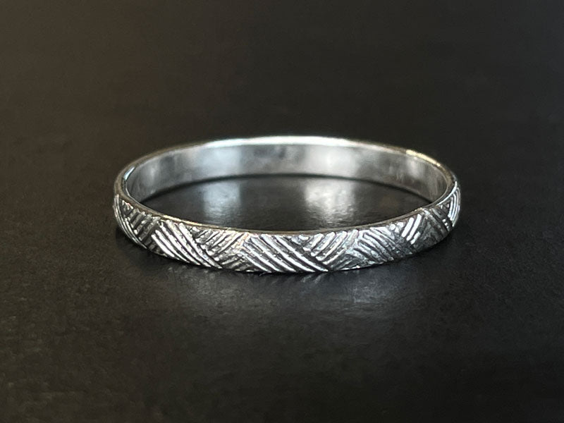 925 Recycled Sterling Silver Florentine Patterned Wire