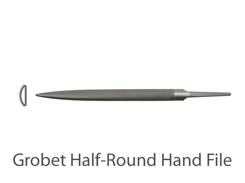 Grobet half round slim hand file cut 2 | Jewellery Making Supplies