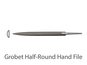 Grobet half round slim hand file cut 2 | Jewellery Making Supplies