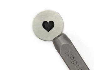 ImpressArt Solid Heart Signature Design Stamp - 6mm