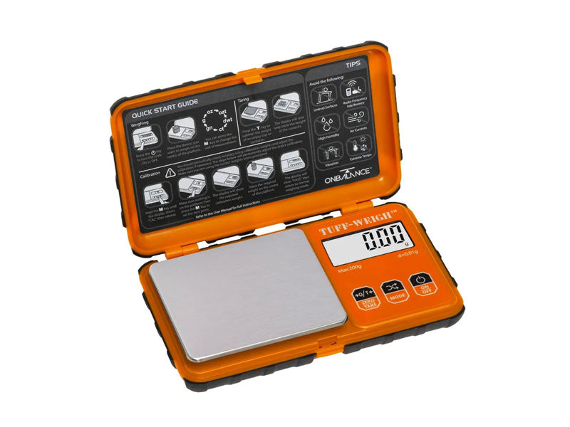Orange On Balance Digital Scale | Jewelry Supplies