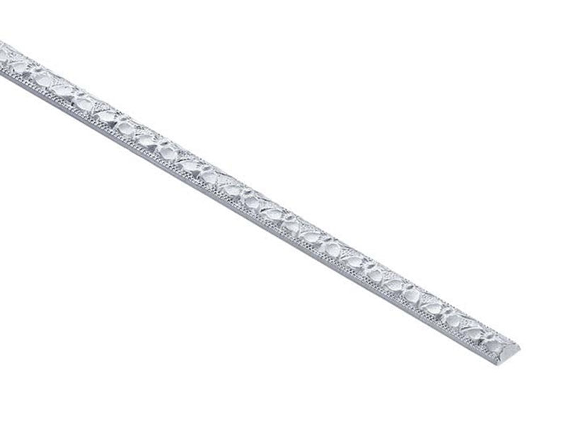 Silver floral patterned sterling silver wire | australian jewellery supplies