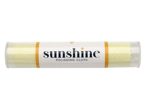 Sunshine Polishing cloth in a tube on a white background | Jewellery Polishing supplies