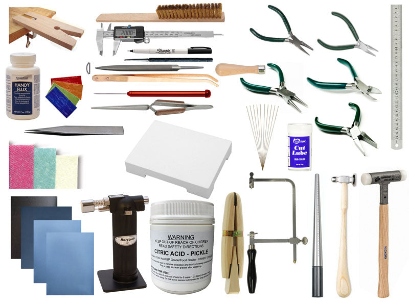 Collection of jewelry tools on a white background | jewelry making kit