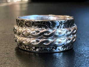 925 Recycled Silver Twist Rope Patterned Wire