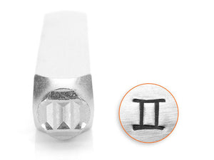 Gemini metal stamp | ImpressArt stamped metal
