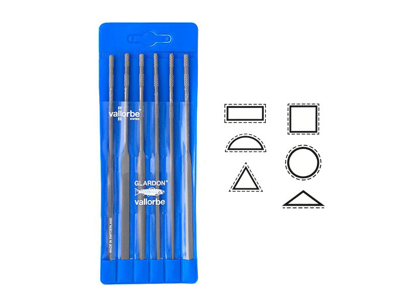 Glardon Vallorbe Needle File Set | jewellery Making Supplies
