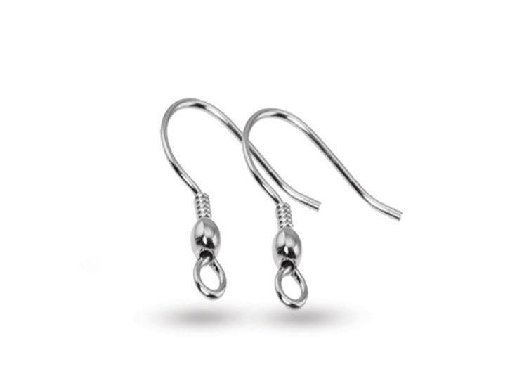 Ball and coil shepherds hooks | Earring Findings Australia