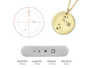 ImpressArt Zodiac Constellation Metal Stamps and Pad