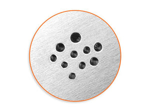 ImpressArt Solid Dot Texture Stamp - 6mm | Metal Stamp