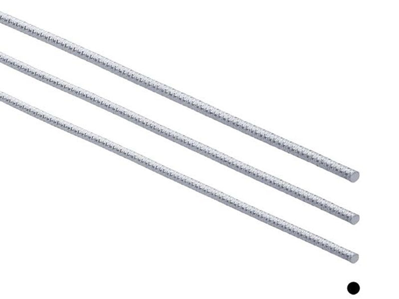 Three lengths of 925 sterling silver wire with a faceted surface laid out parallel to each other against a white background | Buy Silver