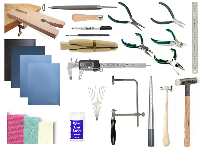 Collection of jewellery making tools  on a white background | jewelry making kit