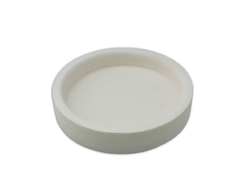 Ceramic dish for borax cone on a white background | Soldering flux