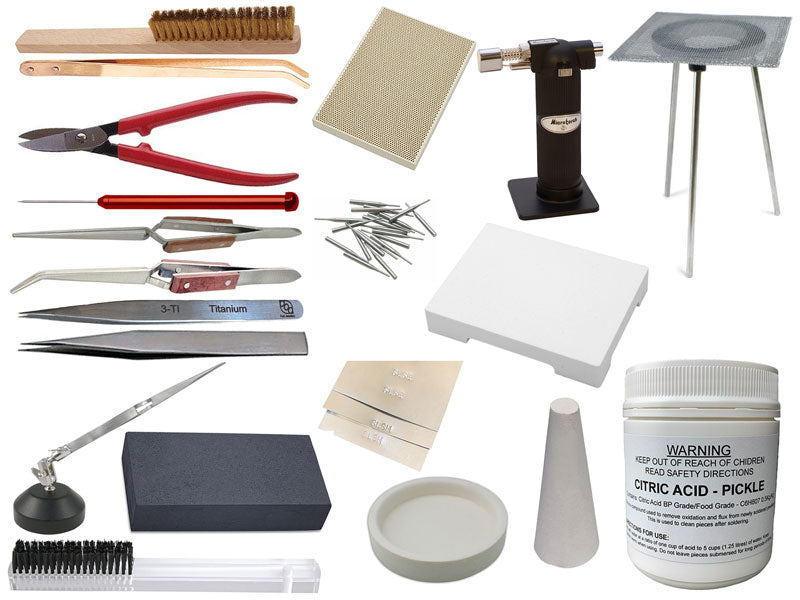 Collection of jewelry-making tools and materials on a white background | Jewellery Making Kit