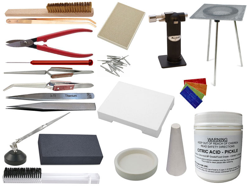 Collection of jewelry-making tools and materials on a white background | Jewellery Making Kit