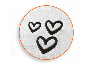 Pack de tampons en métal ImpressArt Hearts Signature