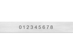 Number stamp impressions 3mm | Jewellery Supplies australia