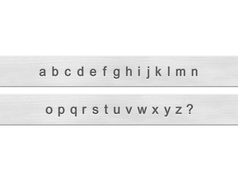 Lowercase Letter stamps 3mm | Metal stamping