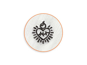 IMpressart Sacred heart metal stamp impression | Metal stamping
