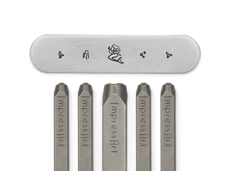 ImpressArt Sea Friends Metal Stamp Pack Pod Jewellery