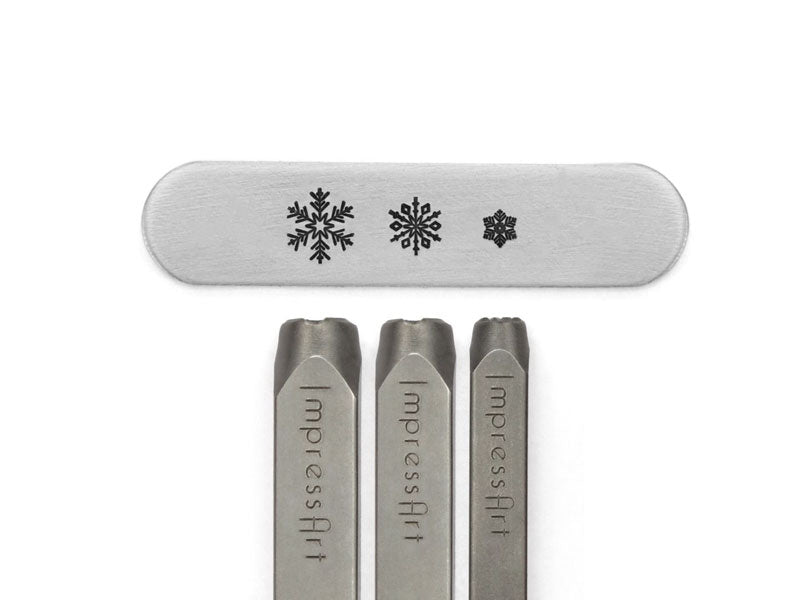 ImpressArt Snowflakes Metal Stamp | Stamping Metal