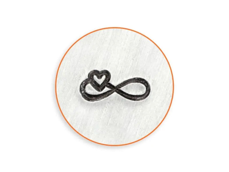 ImpressArt Infinity Heart Design Stamp - 6mm