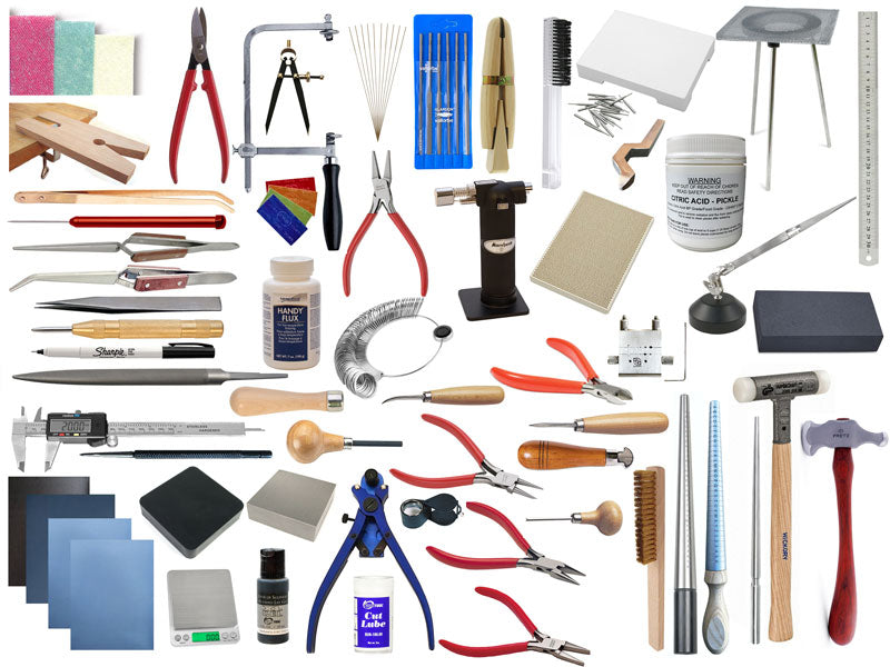 Pod Jewellery Studio Pro Kit, a complete 69 piece jewellery making kit covering making, soldering and stone setting
