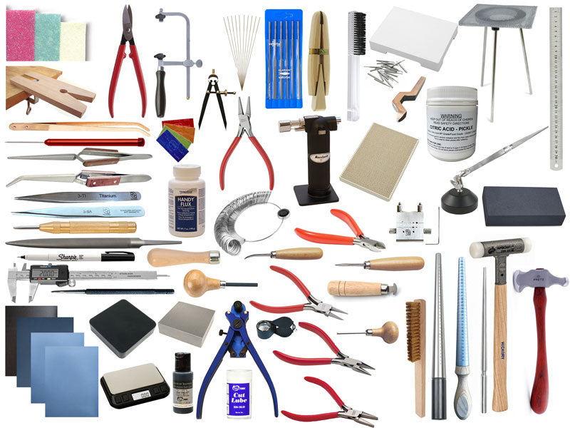 Pod Jewellery Studio Pro Kit, a complete 69 piece jewellery making kit covering making, soldering and stone setting
