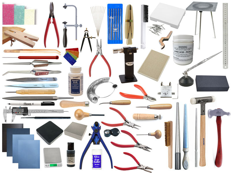 Pod Jewellery Studio Pro Kit, a complete 69 piece jewellery making kit covering making, soldering and stone setting
