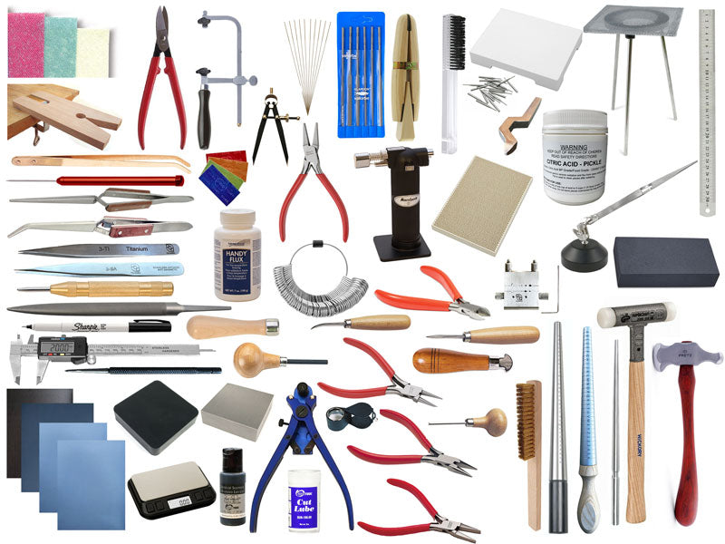 Pod Jewellery Studio Pro Kit, a complete 69 piece jewellery making kit covering making, soldering and stone setting