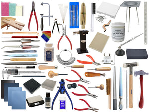 Pod Jewellery Studio Pro Kit, a complete 69 piece jewellery making kit covering making, soldering and stone setting
