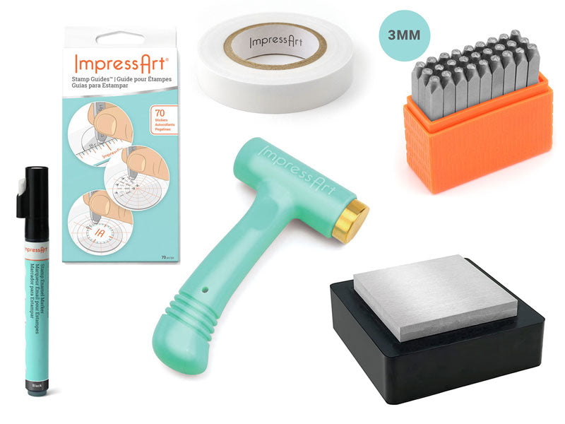 3mm Hand Stamped Jewelry Kit Metal Stamps For Steel Zonon Metal