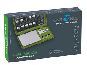 On Balance Green Tuff Weigh Scale TF-200GN (200g x 0.01g)