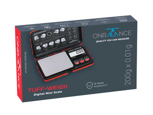 On Balance Red Tuff Weigh Scale TF-200RD (200g x 0.01g)