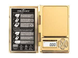 On Balance Shine Gold Digital Mini Scale (100g x 0.01g)