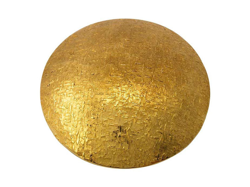 Fretz Raw Silk Hammer texture on a brass disc | Australian Hammer Supplies