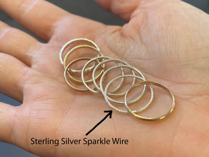 925 silver sparkle ring | jewelry supplies