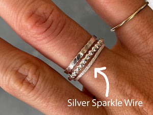 925 Silver Sparkle Wire | Jewelry Making Supplies
