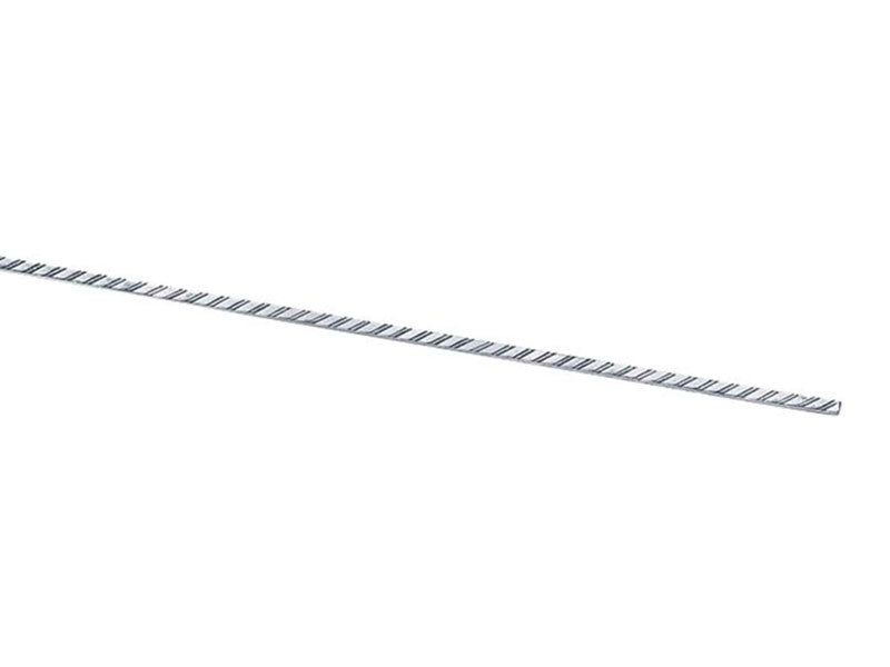 925 Sterling Silver Angled Line Patterned Square Wire