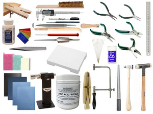 Collection of jewelry tools  on a white background | jewelry making kit
