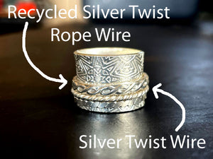 Recycled silver twist rope wire | Australian Jewellery Supplies
