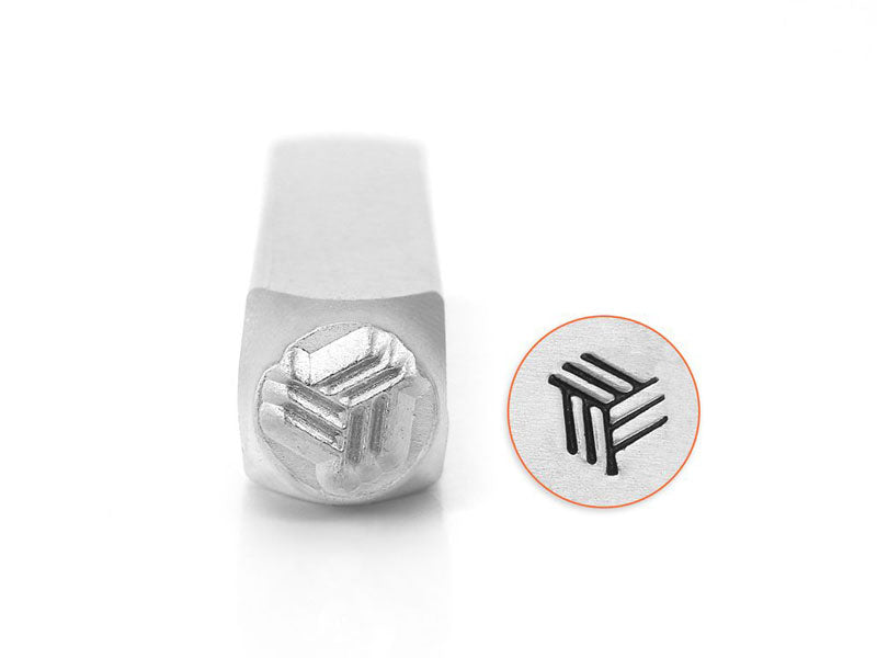 Impressart Angled Lines metal stamp | jewelry stamps | metal stamping