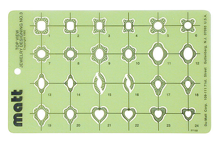 Matt Wax ring template ballerina rings 3 | wax jewellery tools