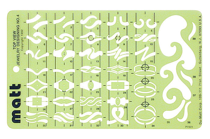 Matt Wax ring template fancy rings | jewellery supplies