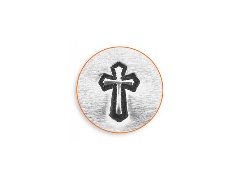 Cross outline metal stamp | ImpressArt metal stamping