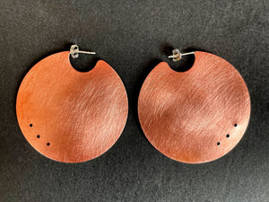 large copper earrings | Jewellery Making Course