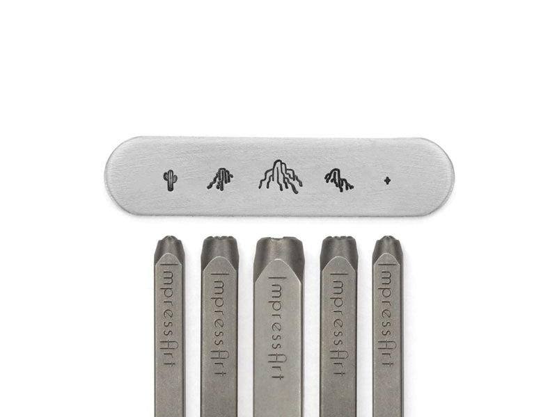 Desert mountains metal stamps | Jewellery Supplies
